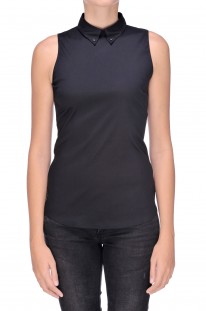 Blusa button-down in misto cotone Prada