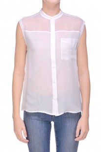 Top-blusa in chiffon di seta Equipment