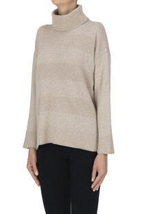 Pullover con micro paillettes D.Exterior