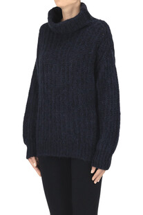 Alpaca-blend turtleneck pullover Clouds