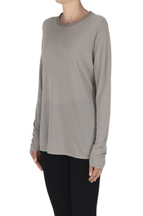 Contrasting neckline t-shirt Purotatto