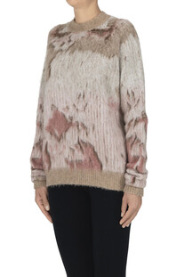 Pullover jacquard in alpaca e mohair PDR Phisique Du Role