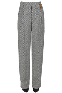 Herringbone wool trousers Forte_Forte