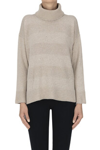 Pullover con micro paillettes D.Exterior