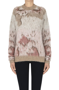 Pullover jacquard in alpaca e mohair PDR Phisique Du Role