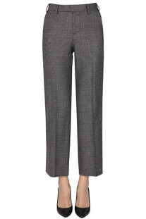 Emma micro checked print trousers PT Torino