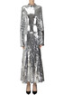 Abito lungo con paillettes Semicouture