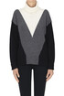 Color block turtleneck pullover Jucca
