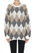 Pullover in maglia pesante a rombi Scaglione