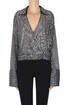 Sequined cropped shirt Semicouture